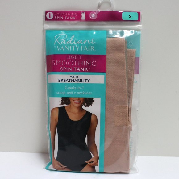 Radiant by Vanity Fair Women's Size Small Spin Tank Scoop or V-Neck Daywear - Picture 1 of 12